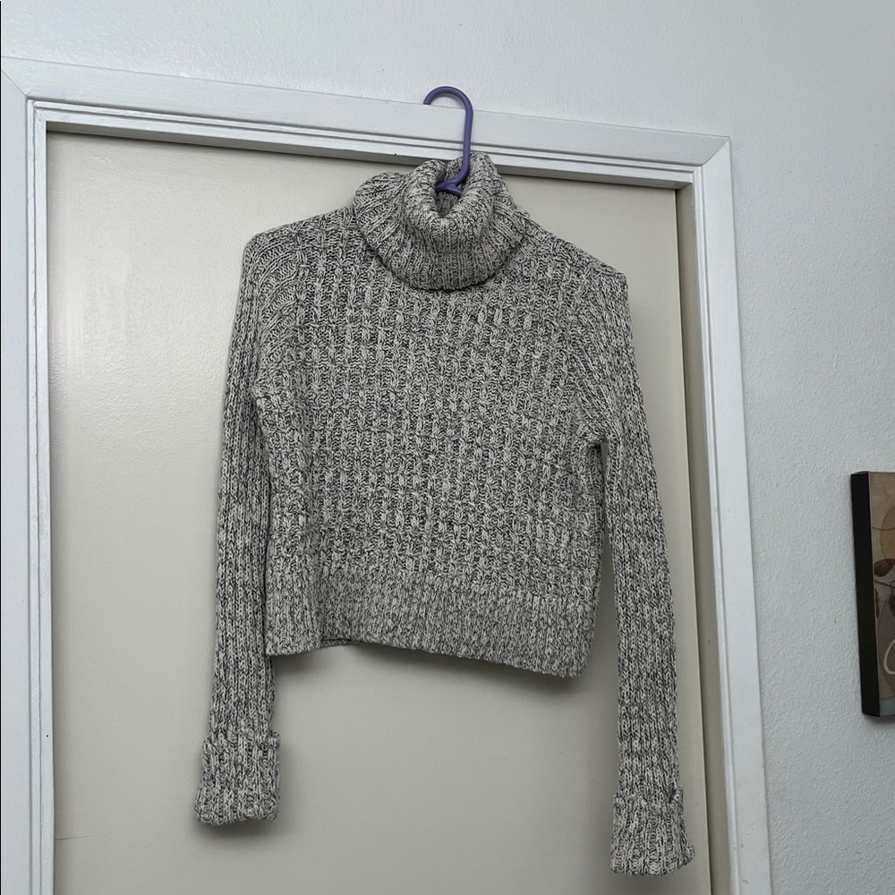 Free People Gray Turtleneck Sweater